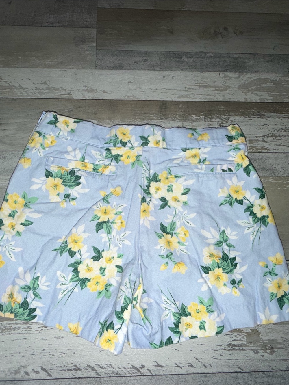 Janie and Jack Girl’s Blue Floral Shorts Size 12 - Picture 3 of 5
